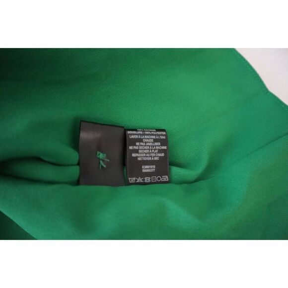 Sanctuary Women's Sz 10 Green Animal Print Stay The Night L/S Mini Wrap Dress - Picture 8 of 11